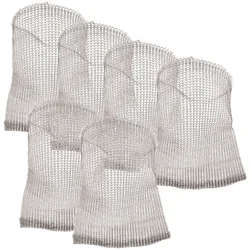 6pcs Stainless Steel Plant Root Mesh Bags Gardening Mesh Baskets for Preventing Rat and Flower Root Mesh Protectors