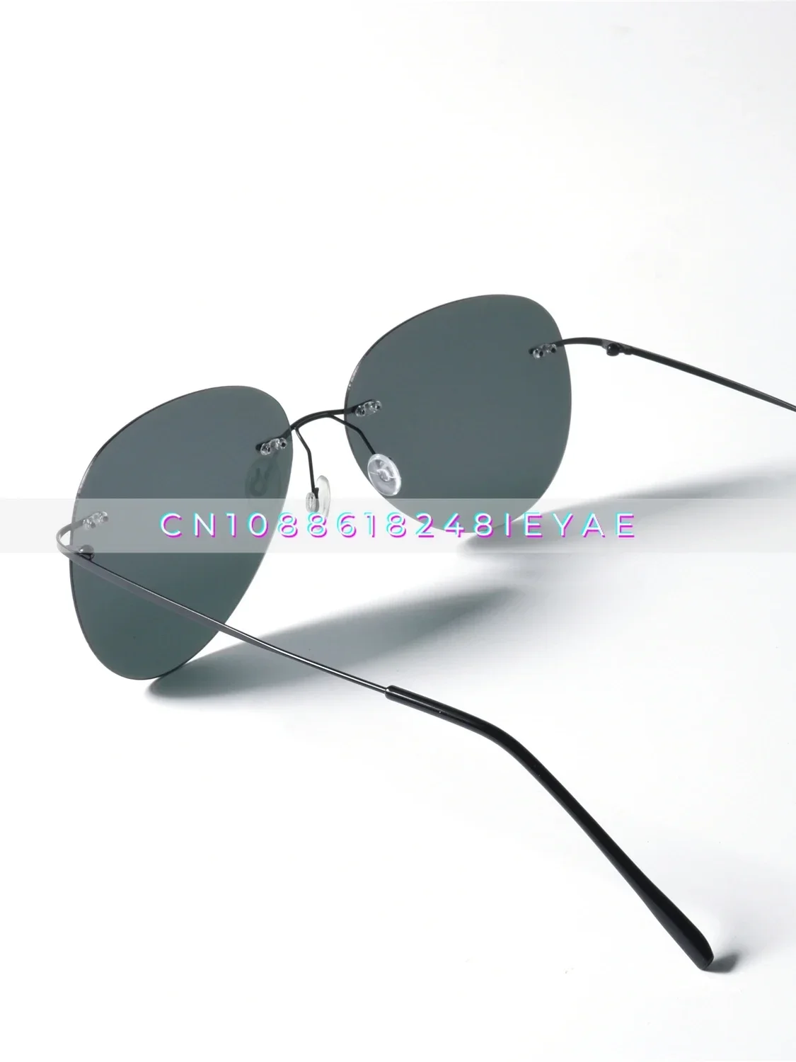 Ultralekkie okulary przeciwsłoneczne bez oprawek Pilot z polaryzacją UV400 Ochrona UV Minimalistyczne okulary przeciwsłoneczne Toad