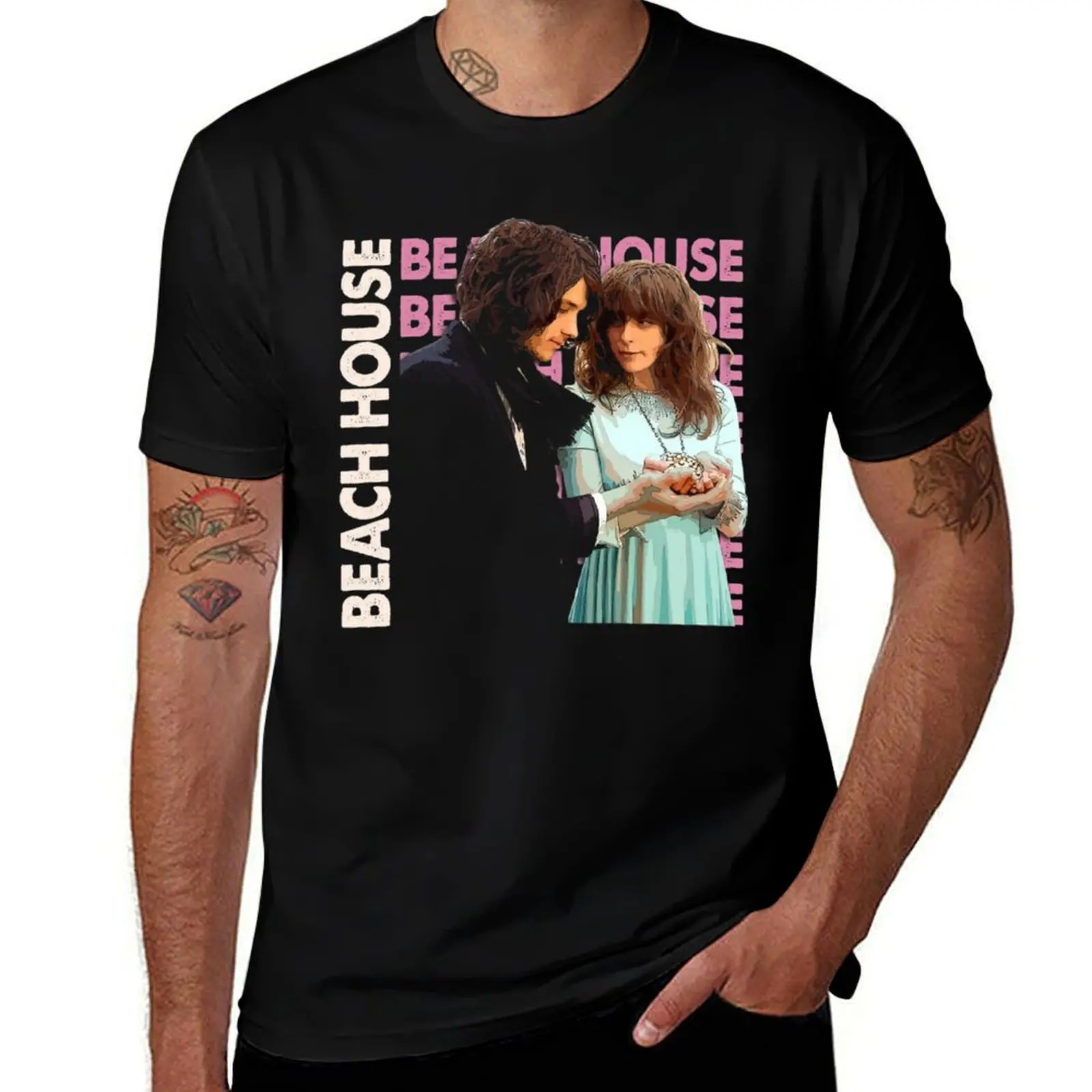 

Funny Art Beach Music T-Shirt Short sleeve tee new edition anime figures Men's t shirts
