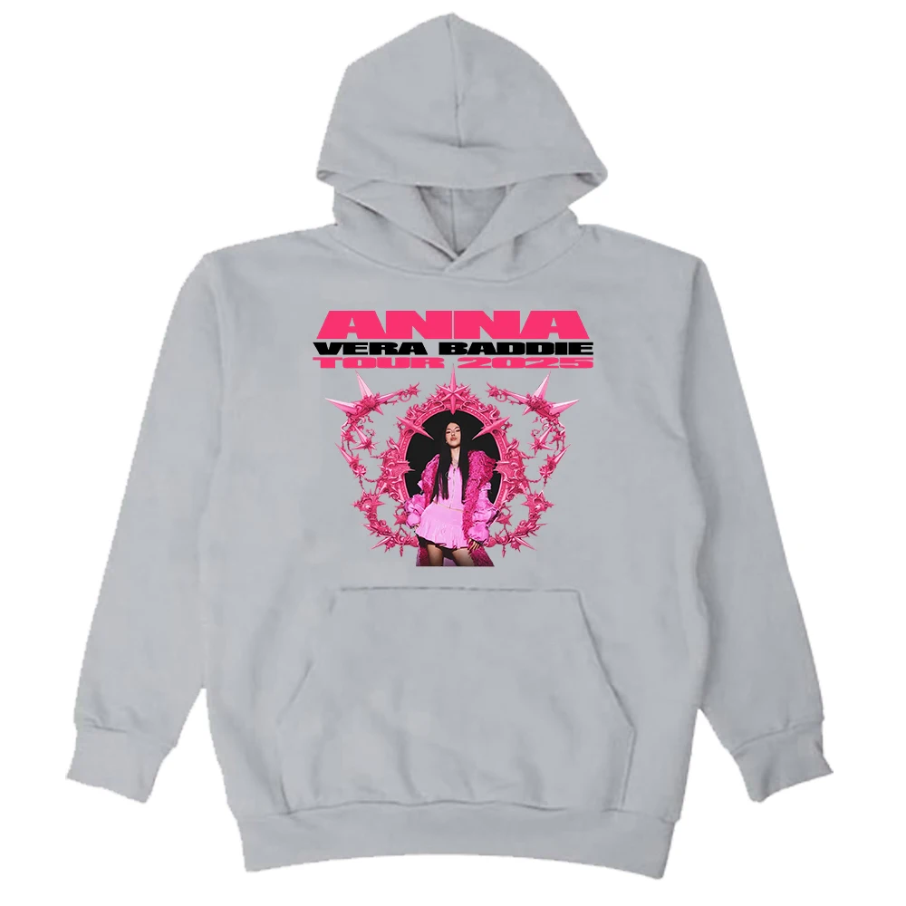 Anna Pepe Vera Baddie Tour Hoodie Long Sleeve Streetwear Men Women Hooded Sweatshirt Fashion Clothes