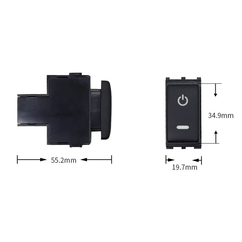 Auto  Power Dog Nanoe Light ABS OFF Switch Fan Front Fog Button With Wire for Nissan Teana Sunny X-Trail Qashqai Tiida Y61 Y62 - view 4