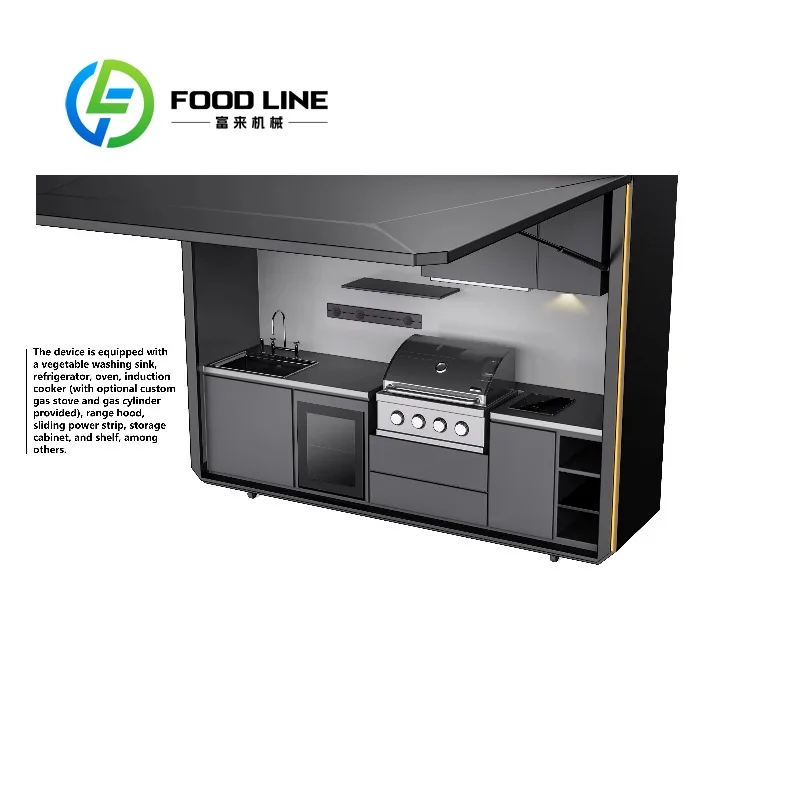 New Arrival Custom Modern Eco-Friendly Waterproof Stainless Steel Outdoor Kitchen With Electric BBQ Grill Piezo Ignition