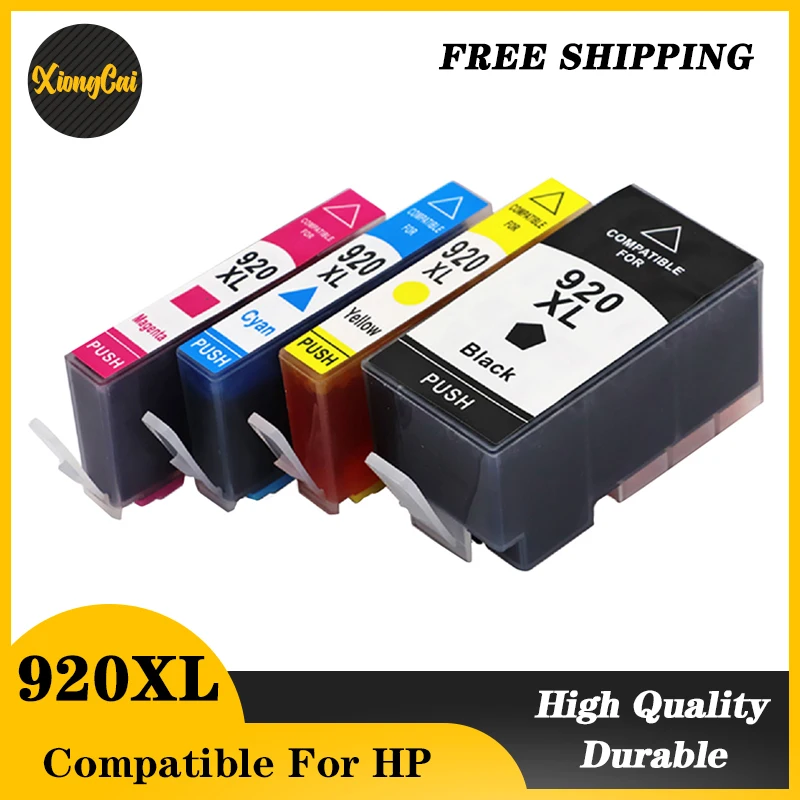 XiongCai Compatible Ink Cartridges For HP 920 Deskjet 6000 6500 7000 7500A Printer full For HP920 XL 920XL Cartridge For HP920XL