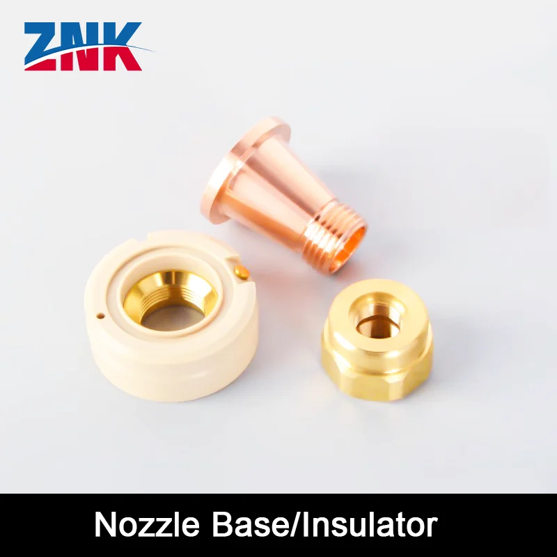 

ZNK Laser Cutting Machine Nozzle Copper Tip 10071494/Insulating Ring 10090809/Connecting Base 2 - 08701 Round Port for DNE
