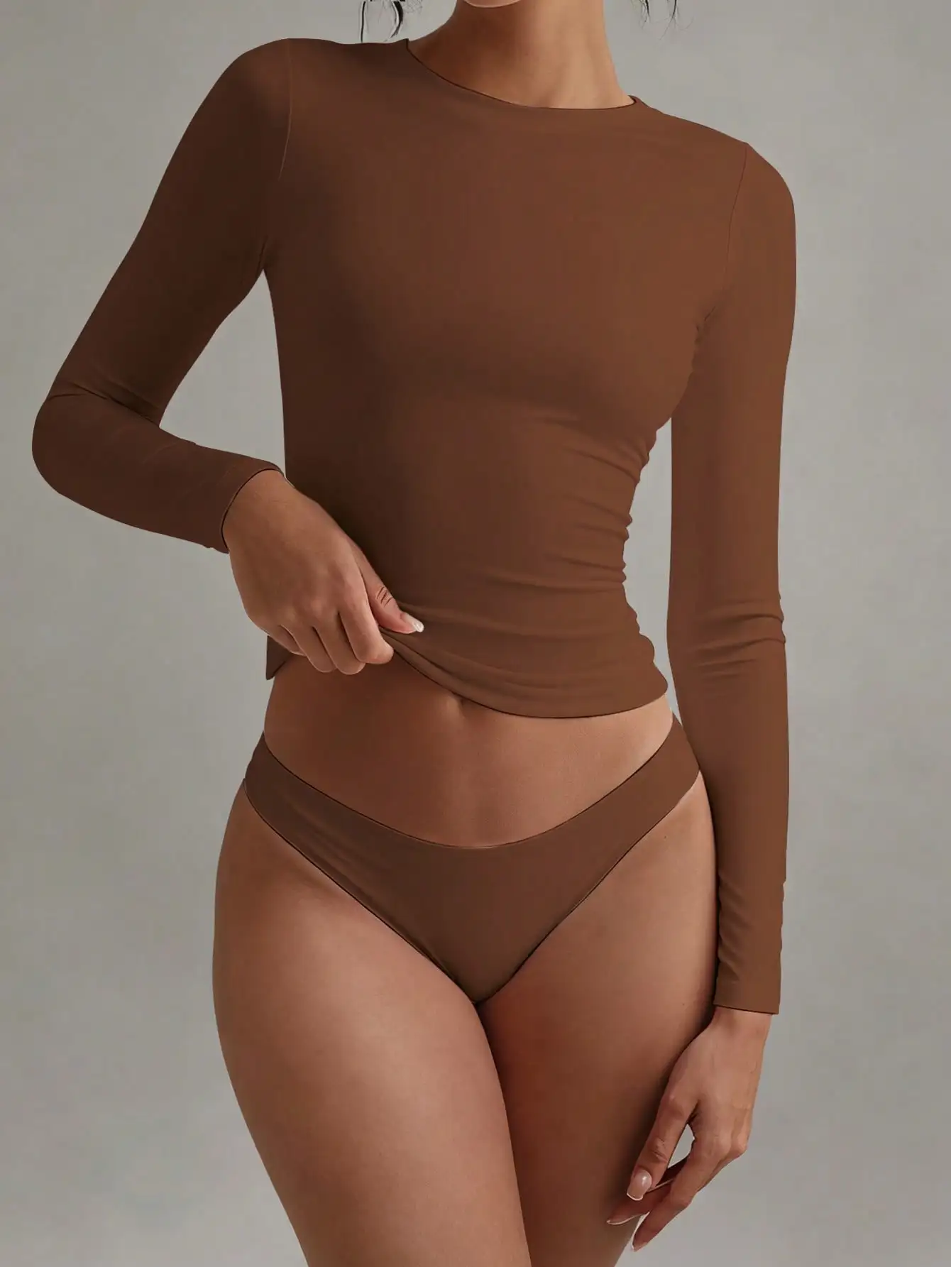 

Женский эластичный облегающий белый топ XLLAIS, повседневная ярко-красная футболка с длинным рукавом для ночного клуба, осень/зима/весна