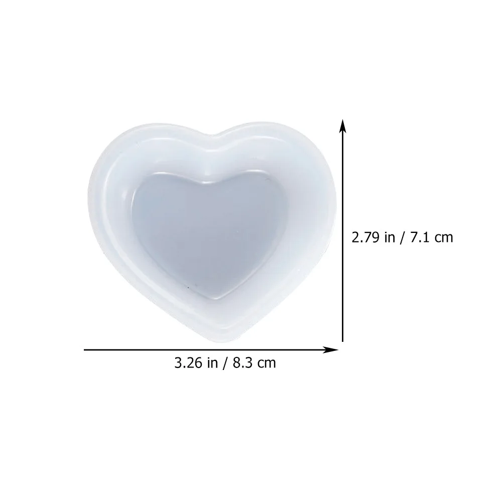 2 قطعة قالب سيليكون مربع الحب لتقوم بها بنفسك الحرفية صنع راتنجات الايبوكسي الفن كريستال بالتنقيط صينية لوحة قالب الملحقات الحرفية #6