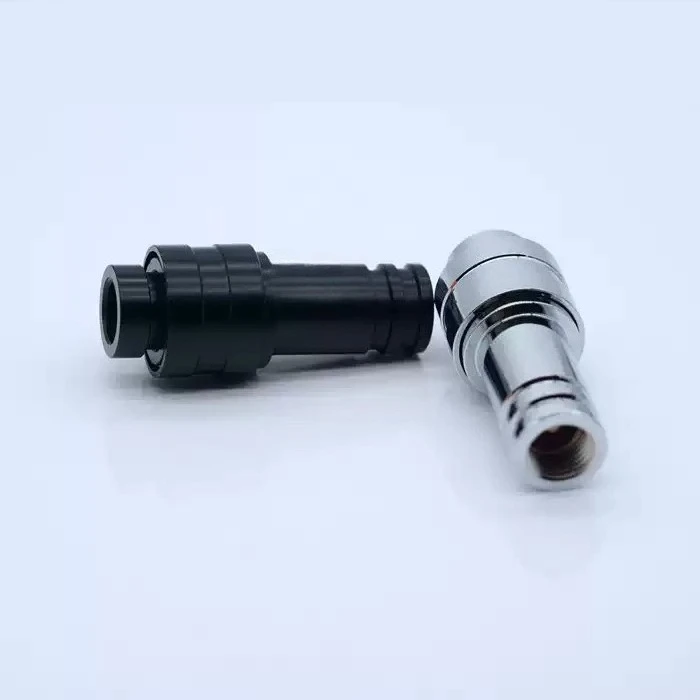 Brass Double‑End Shut‑Off Quick Disconnect Coupler In‑Line Full‑Copper Water‑Stop Fitting for PC Liquid Cooling System Accessory