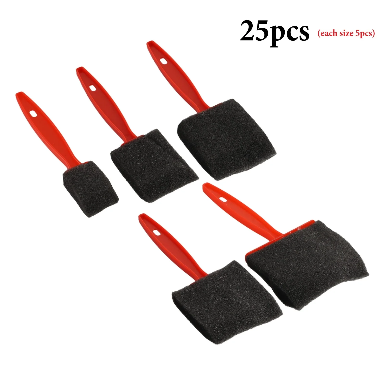 25PCS Sponge Foam Paint Brush Oil Stain Polyurethane Craft Art Paint Brush Set Child Drawing Painting Sponge Foam Brushes