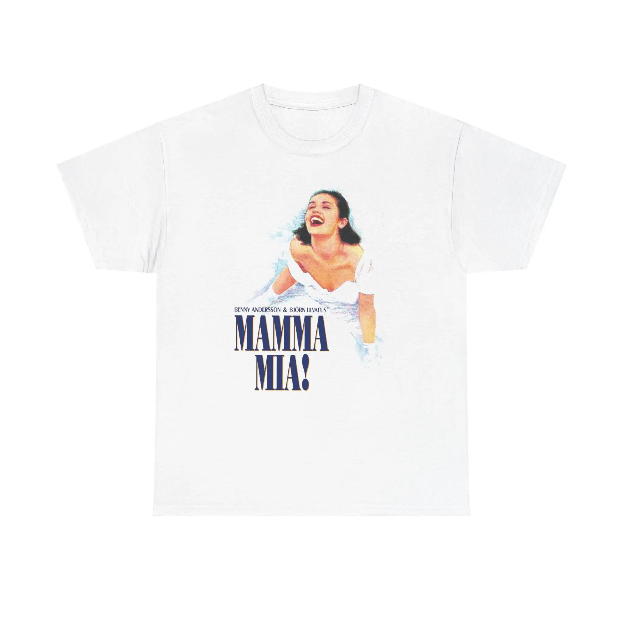 Mamma Mia Broadway Musical Movie Logo Men'S White T Shirt Size S To 5Xl