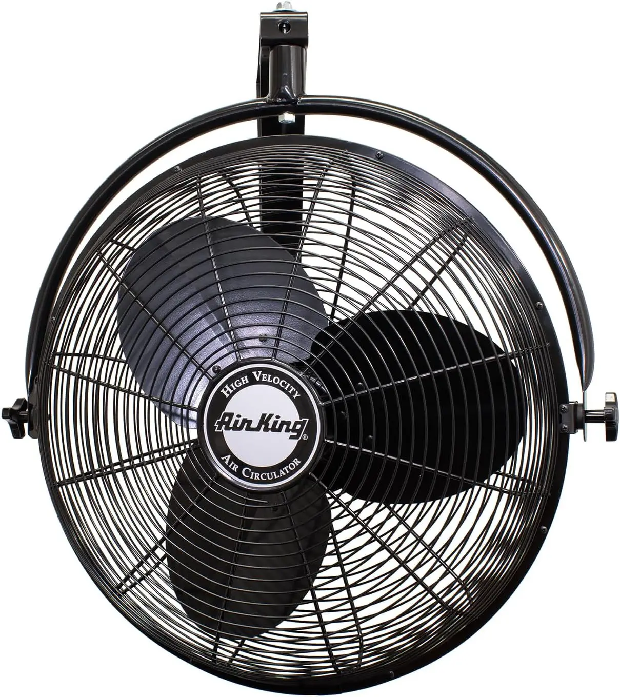 

20-Inch Industrial Wall Mount Fan, 1/6 HP, 3-Speed, Black, High Airflow for Workshop