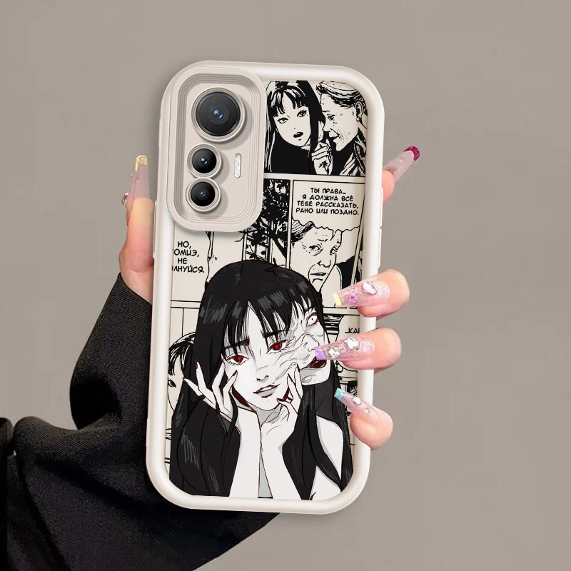 Tomie Kawakami Japanese Anime Eye Ladder For Xiaomi MI 14 12T 11 Lite Poco M3 X5 X4 F5 F4 F3 F2 GT Pro 5G Back Phone Case