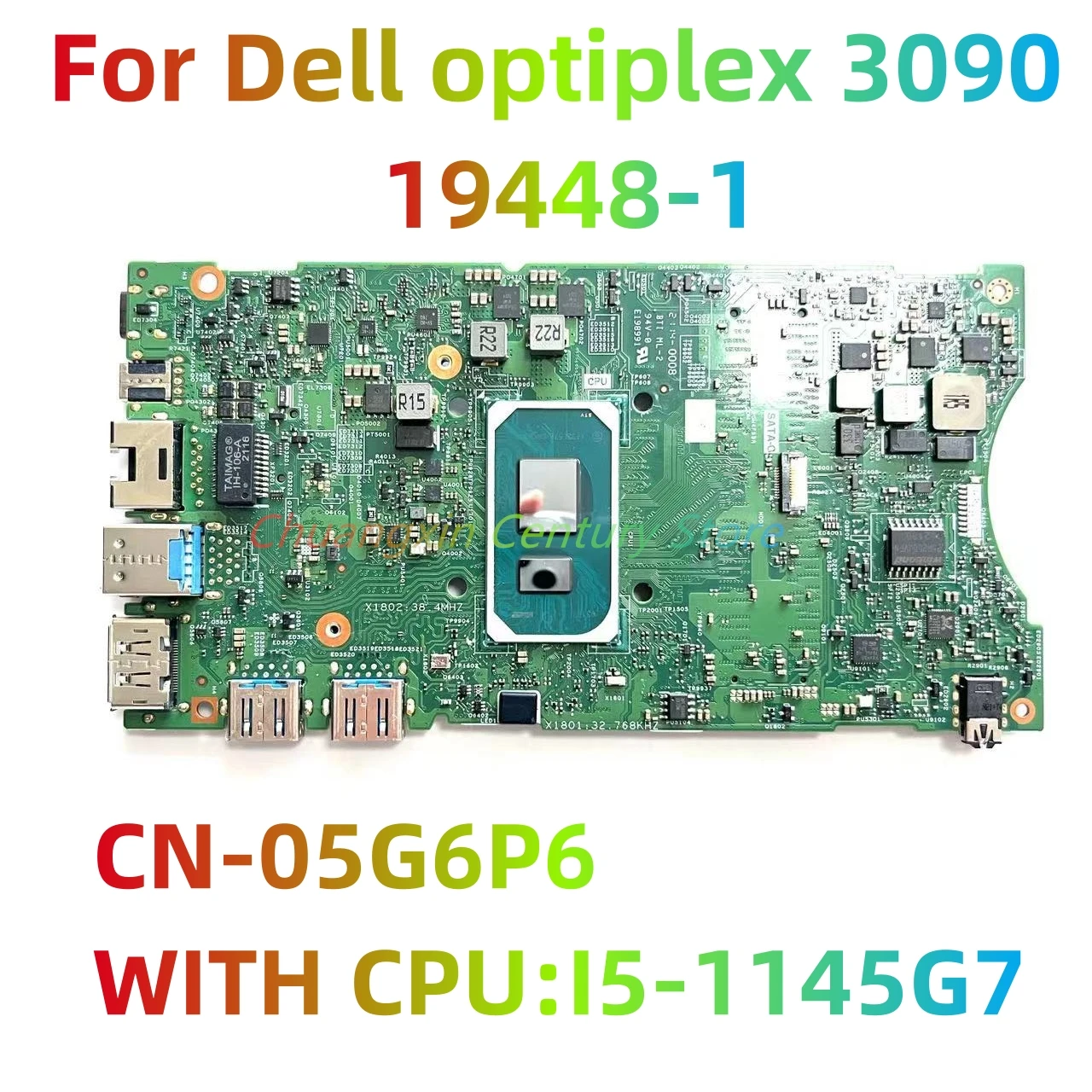 

Номер платы 19448-1 для ноутбука Dell Optiplex 3090, плата CN-05G6P6, процессор: I5-1145G7, 100% тестовая работа, выпущенная