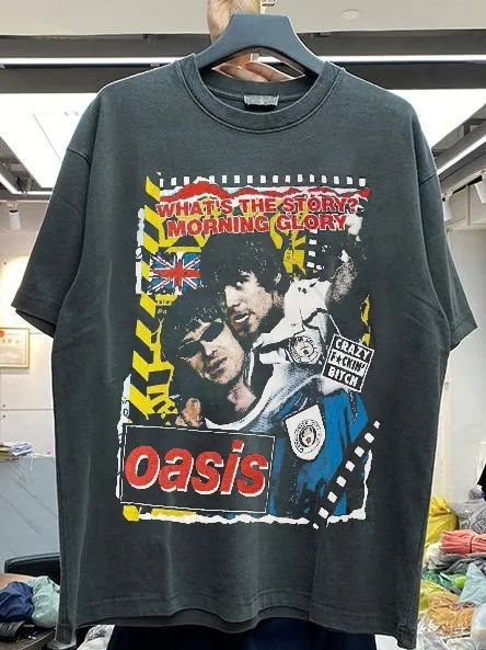 

Рок-группа Oasis Whats the Story Черная футболка Morning Glory QT3124
