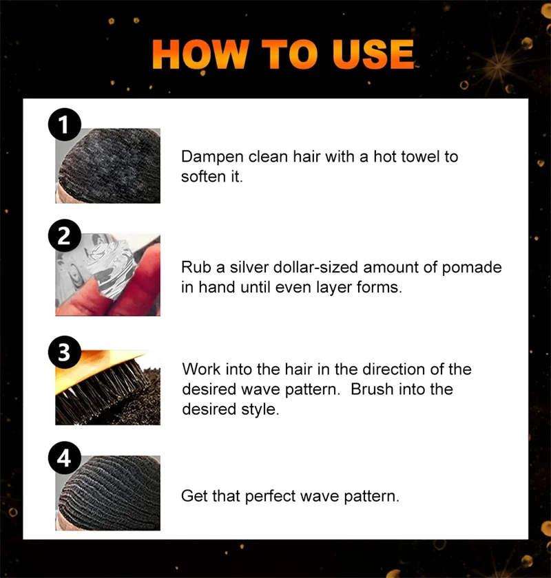 Sevich Edge Control Hair Oil Man Wavy Frizz Control Gelatin Wave Curly Hair Anti-Hair Loss Pomade Hair Styling Wax Hair Pomade