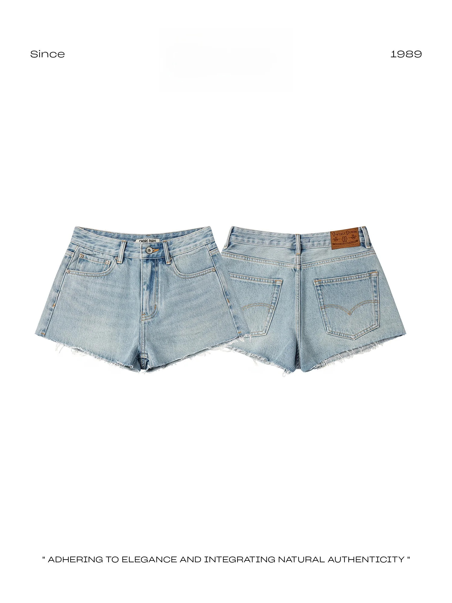 

High Waist Cotton Denim Shorts Women's Spring Summer New Style Lin Rou Rou American Style Vintage Straight Leg Jeans Shorts