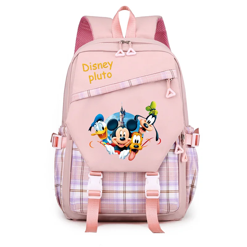 

Disney Pluto Mickey Backpacks Kids Boys Girls School Bags Cartoon Gift Student Bookbag Rucksack Women Travel Large Capacity