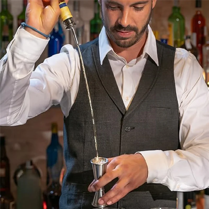 BHTS-Boquilla para verter vino, boquilla para ollas para botellas de vino de calidad alimentaria, adecuada para alcohol y aceite comestible