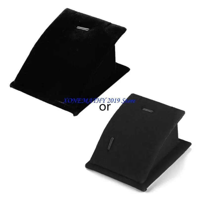 

F42F бархатный органайзер для сережек, держатель для дисплея, ожерелье, витрина, подвесная подставка для украшения дома, дисплей