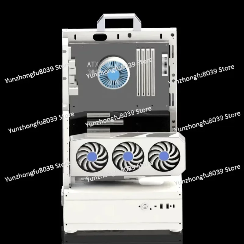 Open Chassis 240/360 Water-cooled Air-cooled Rack Atx/matx Graphics Card Vertical Installation, Desktop Host Small Chassis