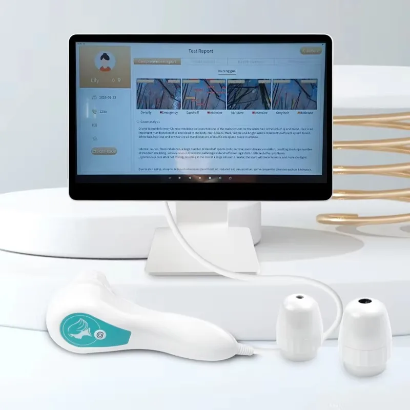 AI Scalp Analyzer, Hair Analysis Device, High-End Salon Equipment, Professional Hair Care Tool, Skin Health Detection Machine