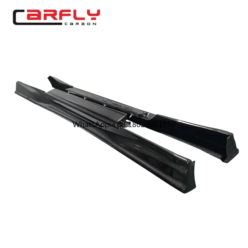 New style carbon fiber top secret side skirts for NISSAN GTR R35 bodykit 2008-2020