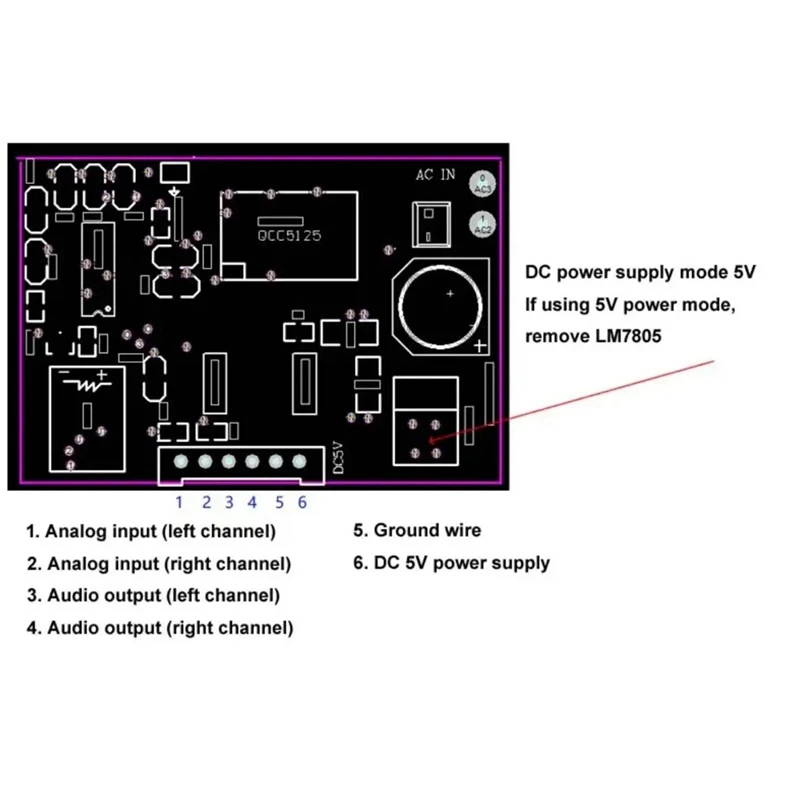 Bluetooth 5.1 QCC5125 ES9023 Decoding Module Analog Input Hard Decoding Dual Lossless APTX-HD LDAC, Easy To Use