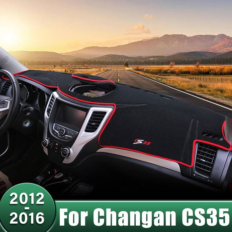 Car Dashboard Cover Avoid Light Pads Non-slip Protective Mats Interior Accessories For Changan CS35 2012 2013 2014 2015 2016