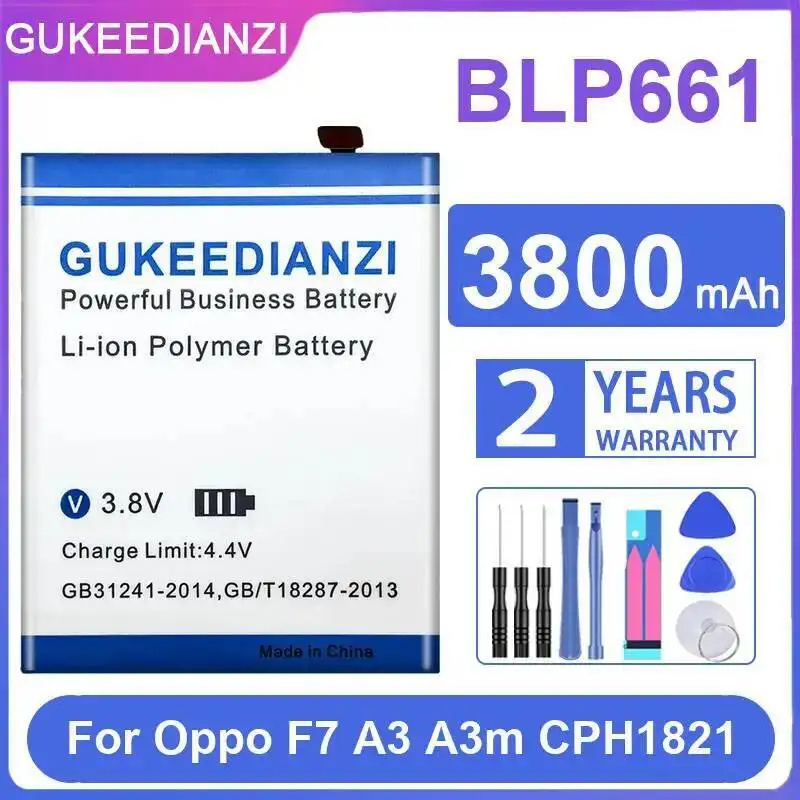 

BLP661 Good Low-Temperature Performance For Oppo F7 A3 A3m CPH1821 Environmentally Friendly 3800Mah Mobile Phone Battery