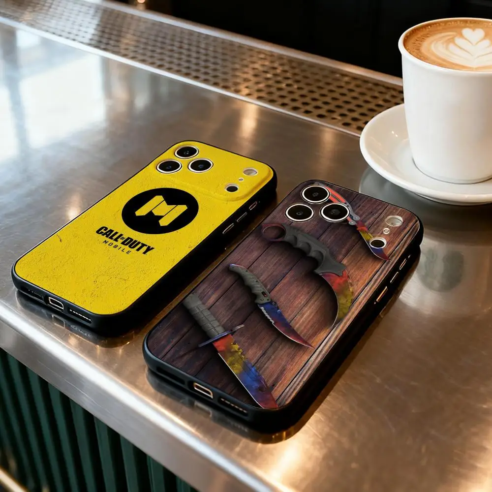 

Phone Case For iPhone 17 Air 16 16e Plus Pro MAX15 14 13 12 11 xr 7 8 6 se XSmax Soft black case Counter Strikes CSGO