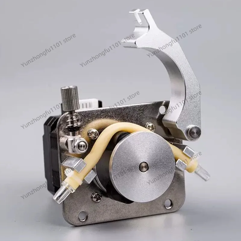 High Precision Self-priming Peristaltic Pump with Stepper Motor Stainless Steel Liquid Pump for Viscous Materials 3-50V 5-20W 0.