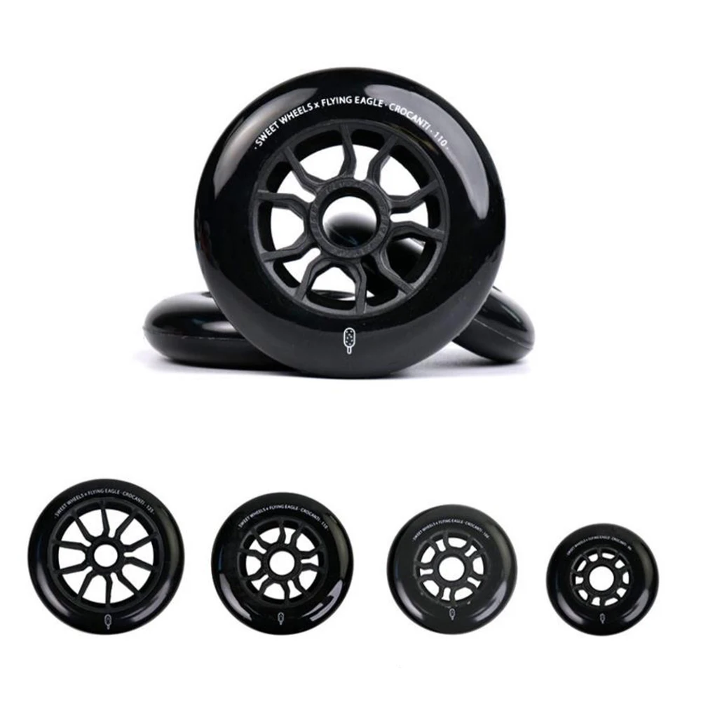 8 PCS Original Sweet Wheels Flying Eagle Crocanti Speed Inline Skates Wheels 90 100 110mm 88A Inline Speed Patines Skating Tires