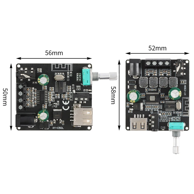 XY-C50L/h 50w * 2 Hifi-Stereo-Bluetooth-Digital verstärker modul tpa3116