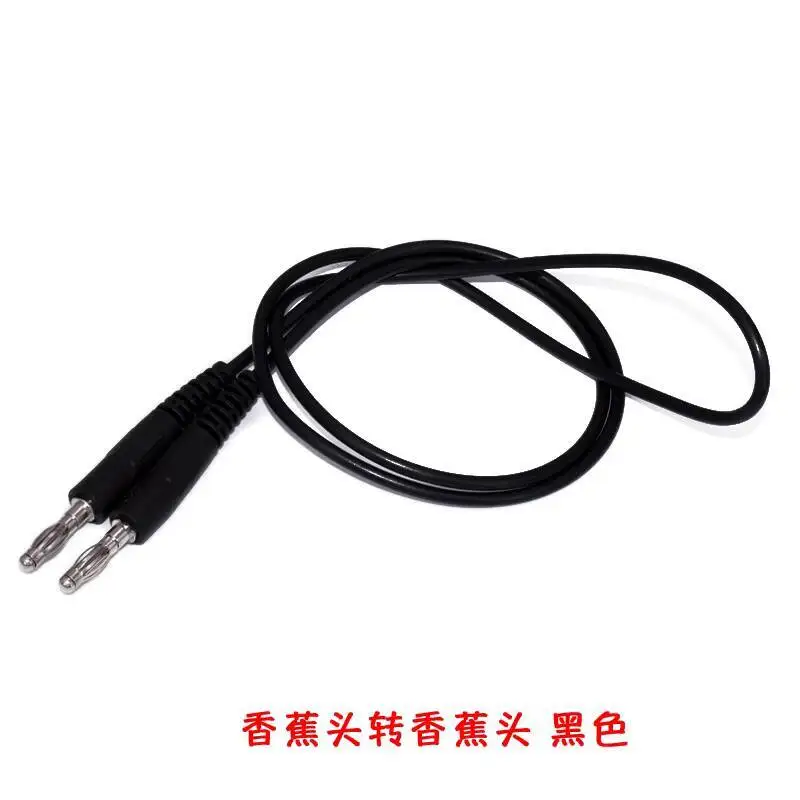 1 Stück 4-mm-Bananenstecker zu Krokodilklemme Vierblattkopf Universal-Testkabel 1 m Silikon-Stromkabel – Detail 1
