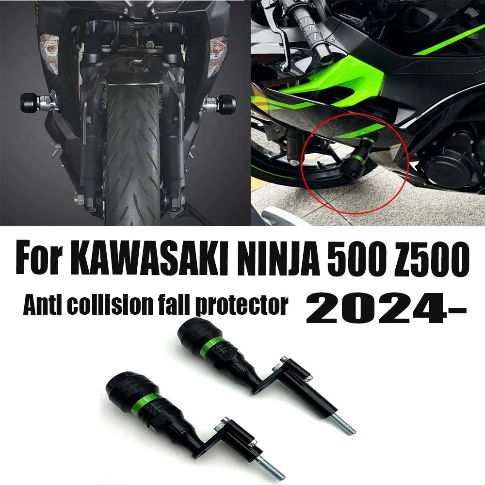 

Motorcycle Falling Protection slider Engine Guard cover frame Protective slider Compatible with FOR Kawasaki Ninja500 Z500 2024