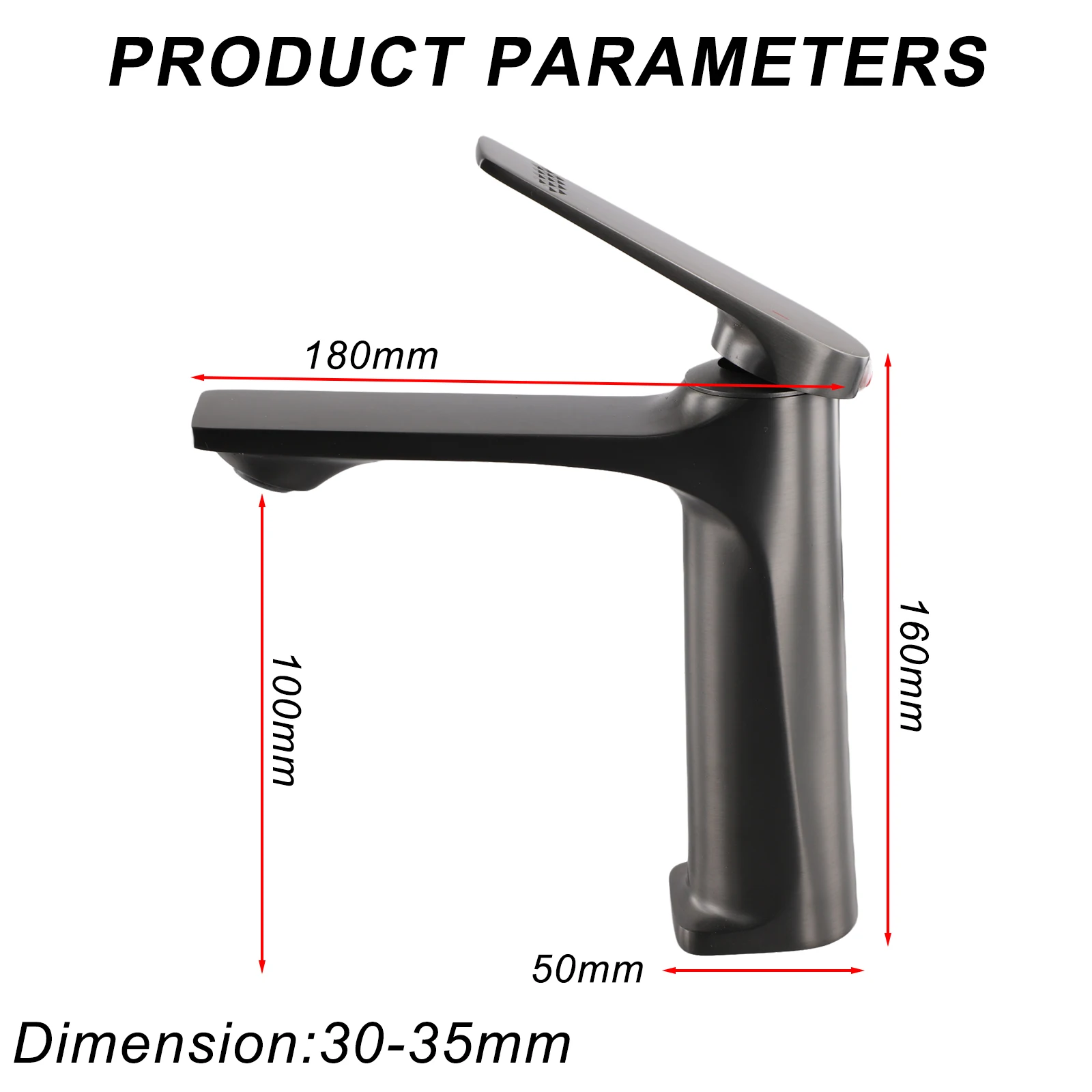 For Hot And Cold Water Deck Mounted Faucet Bathroom Sink Faucet Brass Core Construction Easy Temperature Control