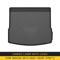 For Porsche Macan 2014-2023 Car Cargo Liner Box Mat TPE Anti-slip Trunk Mat Trunk Tray Carpet Interior Accessories