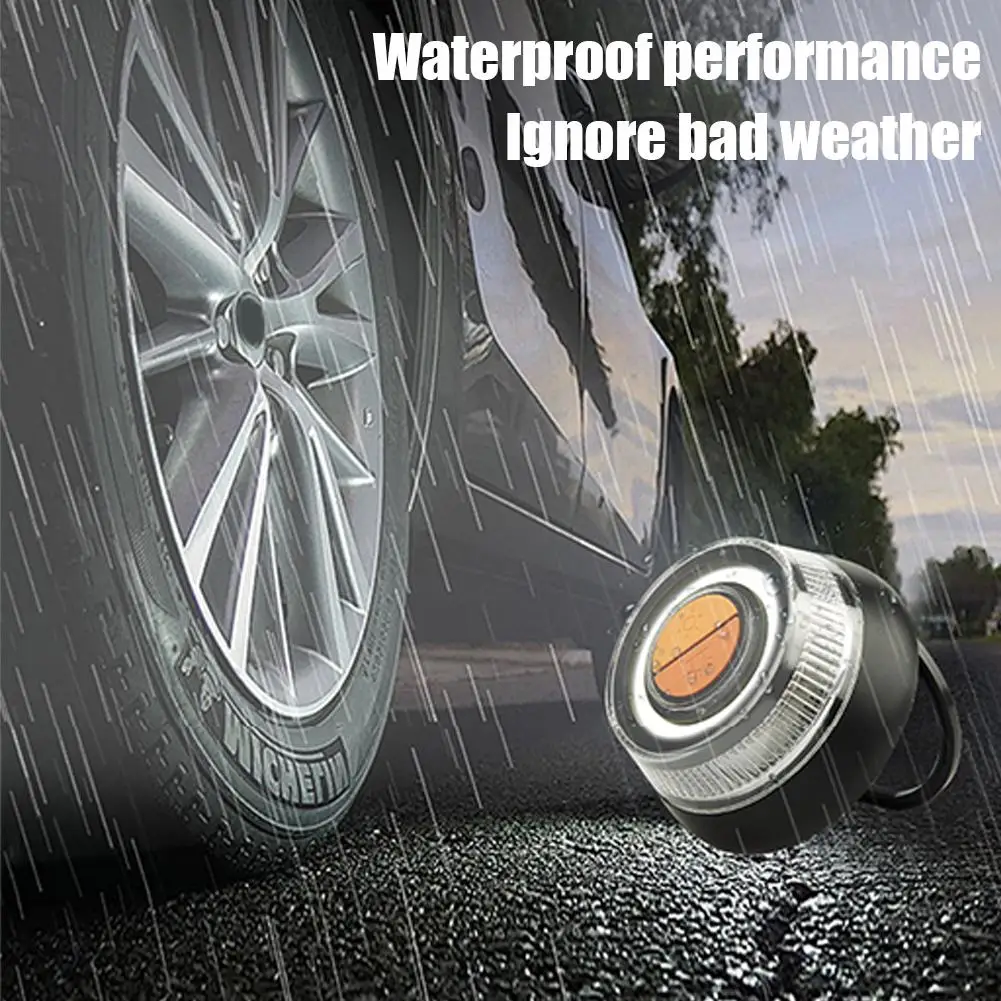 For Car Emergency Strobe Light Super Bright LED Flash Beacon Magnetic Mount Waterproof Hazard Warning Signal Light For Vehicles