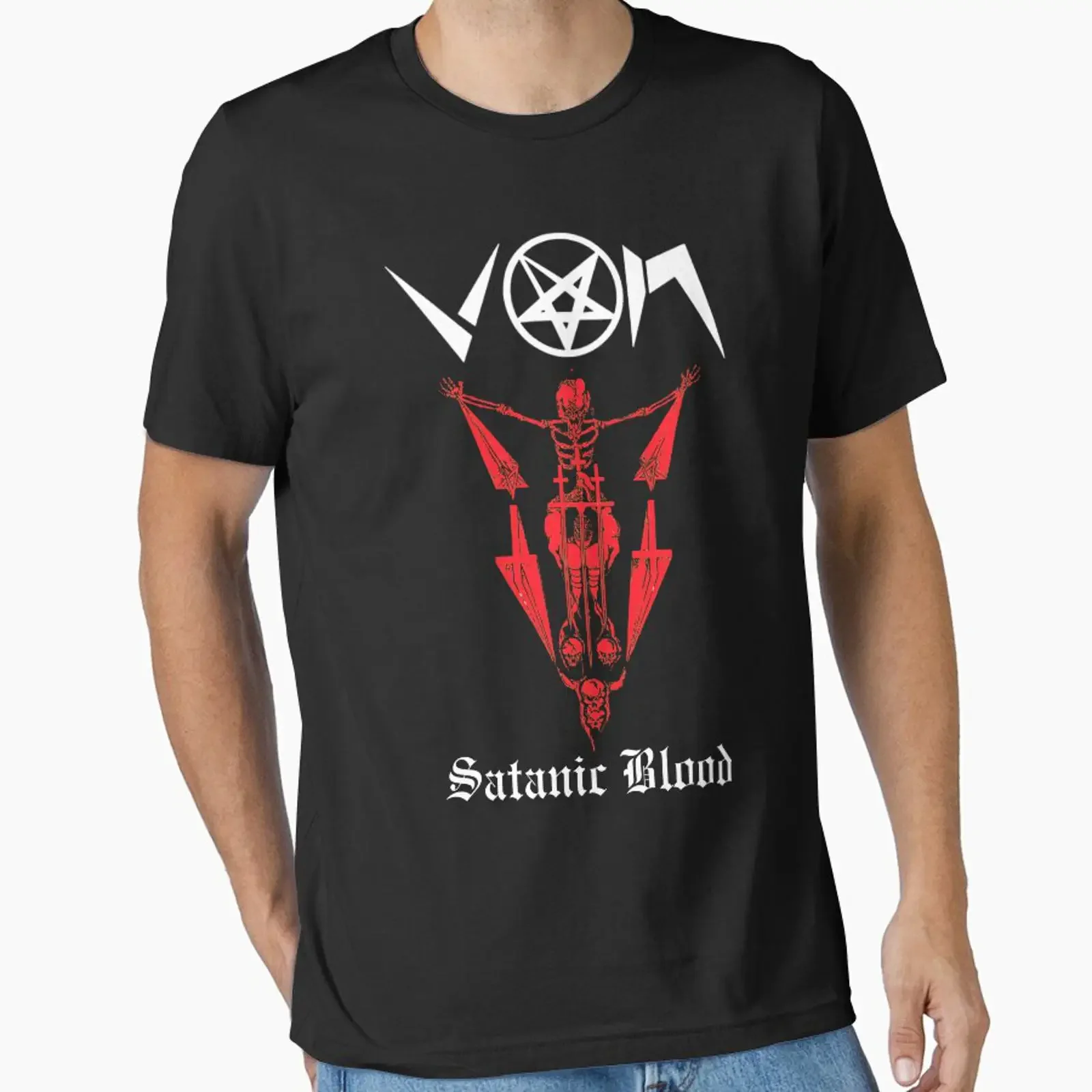 Preview of the demo artwork by Von Satanic Blood Beherit Sarcofago created and sold morbidmetal vintage Washed streetwear
