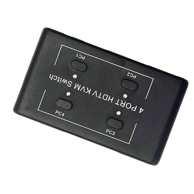 KVM Switch 4X1 4K - متوافق مع USB Hub Switcher محول نقل شاحن الهاتف قاعدة توسيع متعددة لـ PC-ABVP #4