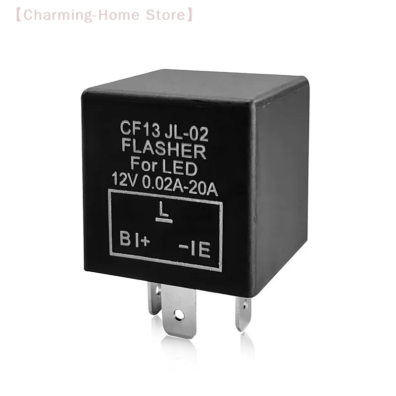【M】CF13 LED Electronic Flasher Relay CF13 JL-02 EP34 3-Pin 12V 0.02A-20A Turn Signal Fixed Relay For Car Accessories