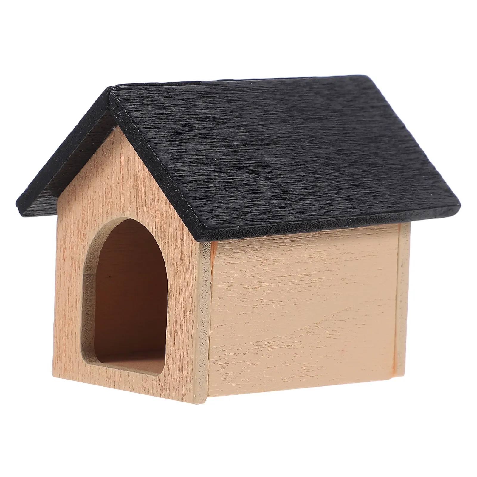 

Miniature Wooden Dog Kennel Small Cute Color Dollhouse Accessory Mini Kennel Ornament Micro House Decoration Mini Kennels