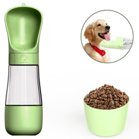 1pc Pet anti knock neck protection slanted feeding basin automatic drinking water automatic water refilling double bowl