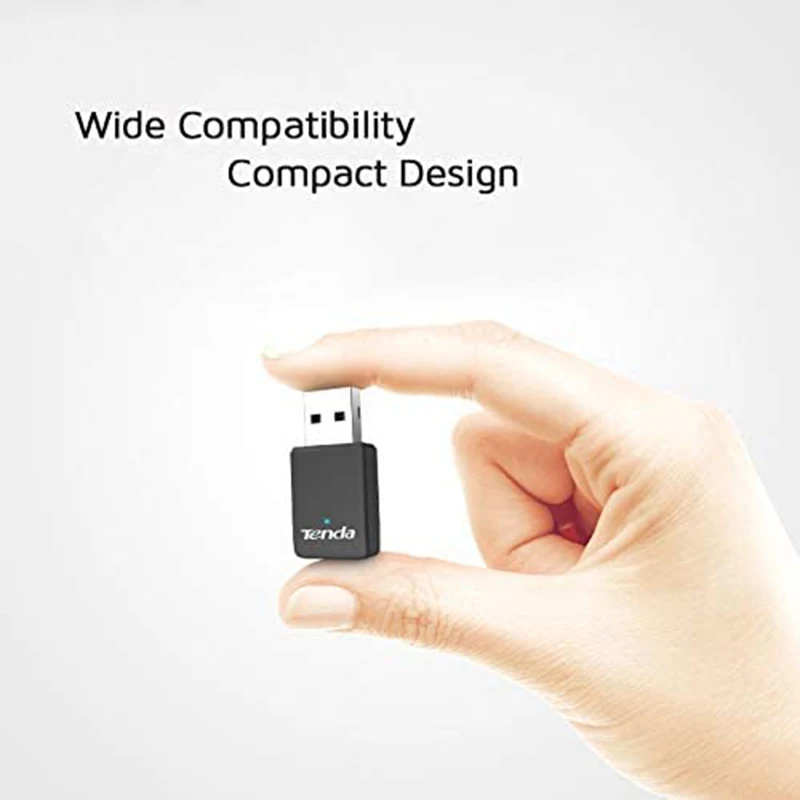 Tenda-adaptador Wifi USB U9 11AC, tarjeta de red inalámbrica AC650 de doble banda 2,4/5G, compatible con Windows 11/10/8.1/8/7/XP
