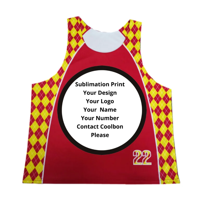 Cheap Custom Sublimation Lacrosse Reversible Pinnies For Men