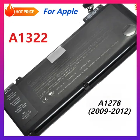 A1322 Laptop Battery for Apple Macbook Pro 13 Inch A1278 Mid 2012 2010 2009 Early 2011