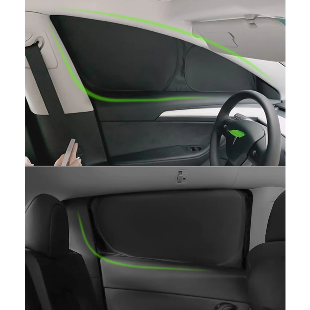 Parasol de privacidad para Tesla Model 3 Y, sombreado ciego para ventana lateral de coche, accesorio de descanso para Camping Y senderismo, ajuste personalizado