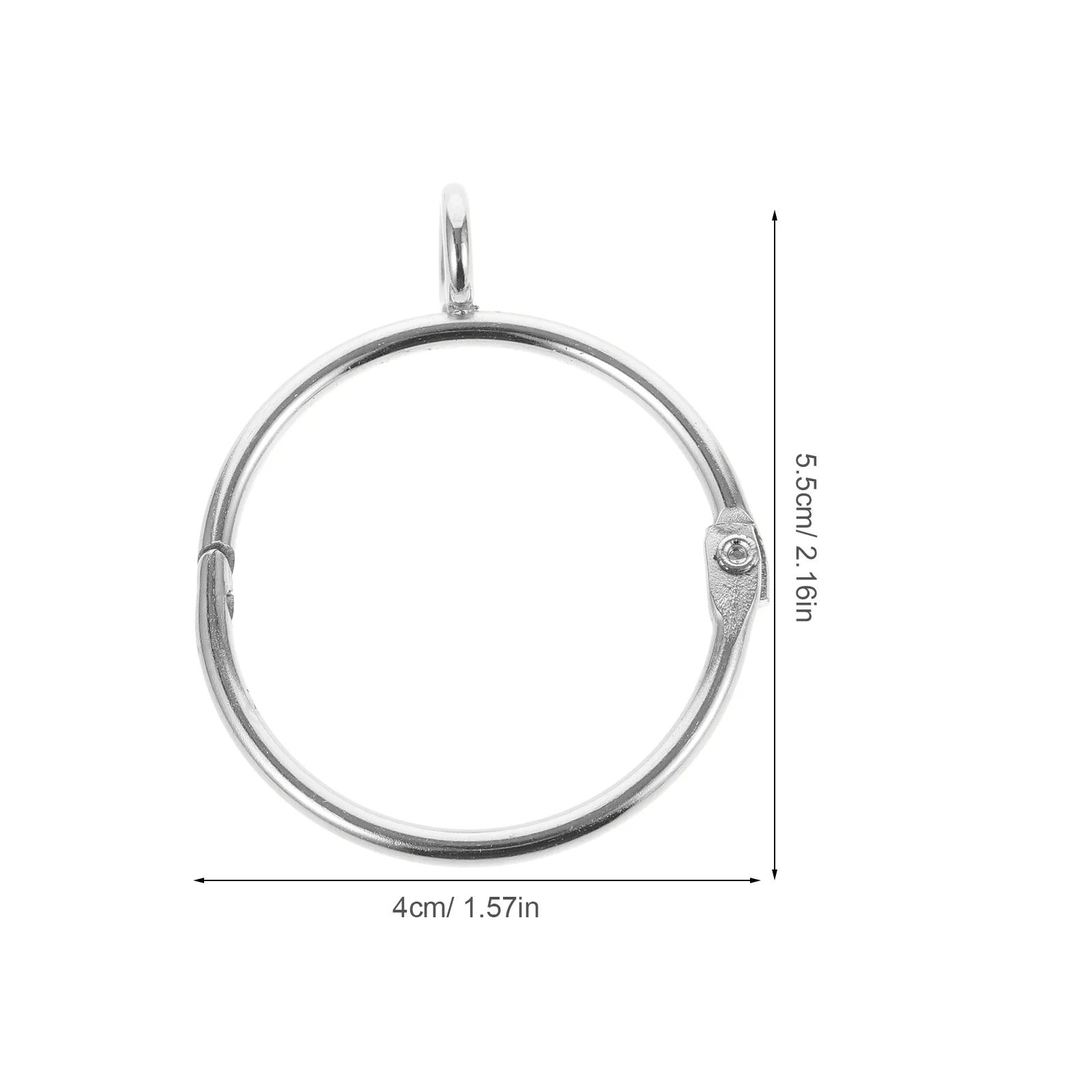 20 قطعة حلقات ستارة العيينة سميكة من الفولاذ المقاوم للصدأ تصميم صامت سهل الشريحة معلقة حلقات ستائر الدش للحمام #4