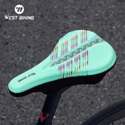 WEST BIKING Bicycle Rainbow Saddle Cover Comfortable Waterproof MTB Cushion Gel Wear-resistant Pad Road Bike Non-Slip Seat Cover