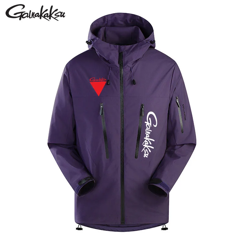 2024 Autumn Winter Fishing Removable Cap Thin Style Jacket Men Women Color Outdoor Sport Running Windproof Camping Warm Coat