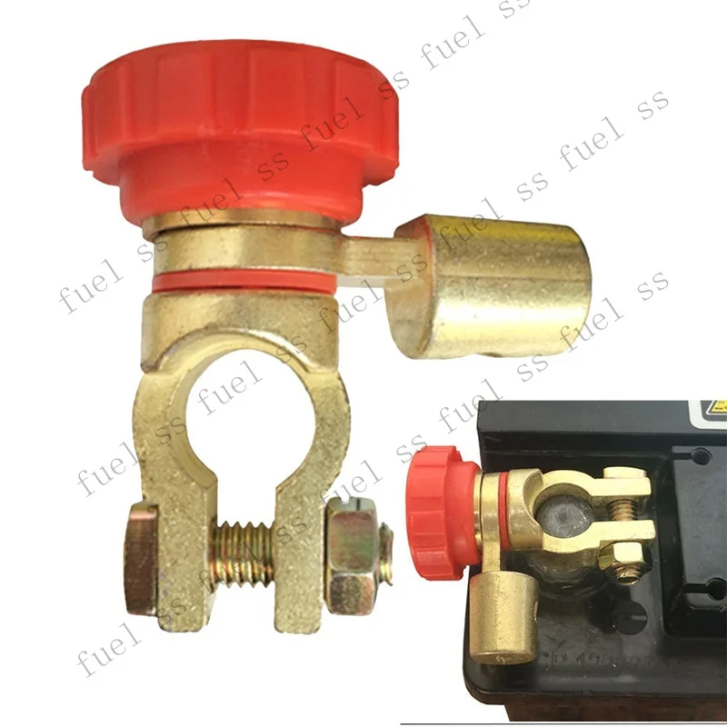 S+ for Enhanced Car Battery Disconnect Switch with degree Rotation 17mm Red